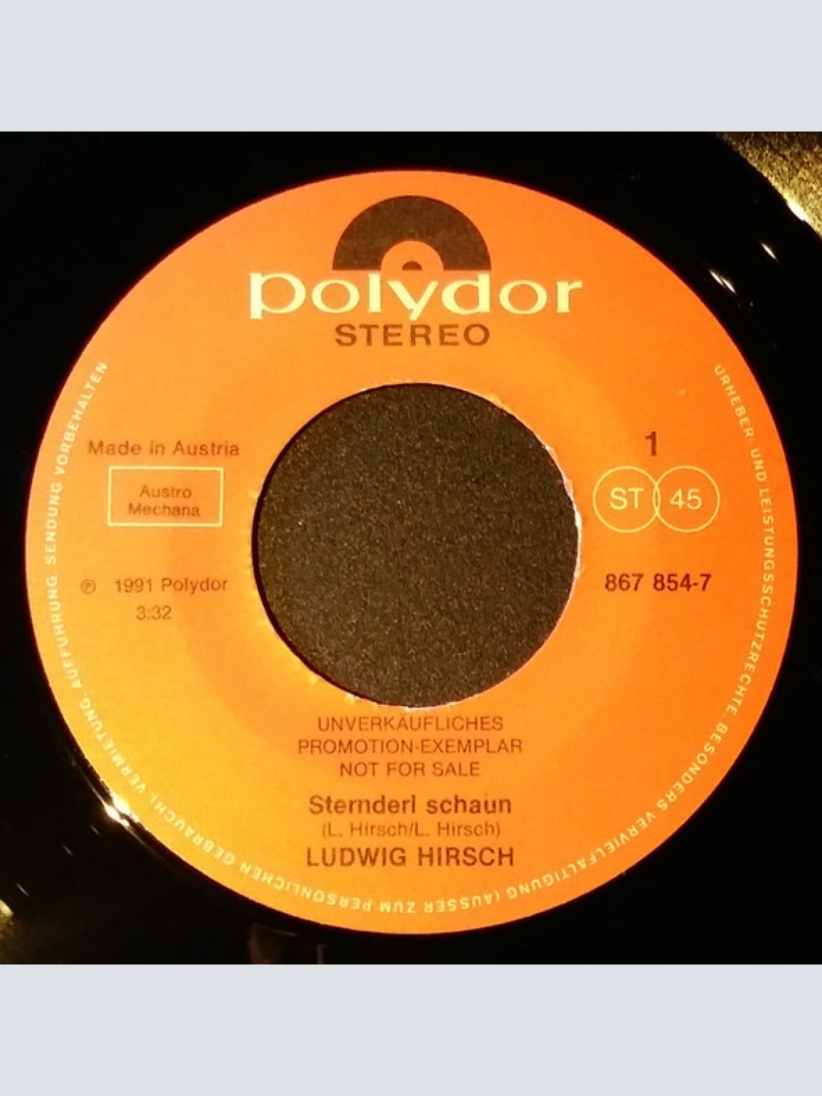 Vinyl / Ludwig Hirsch - Sternderl Schaun