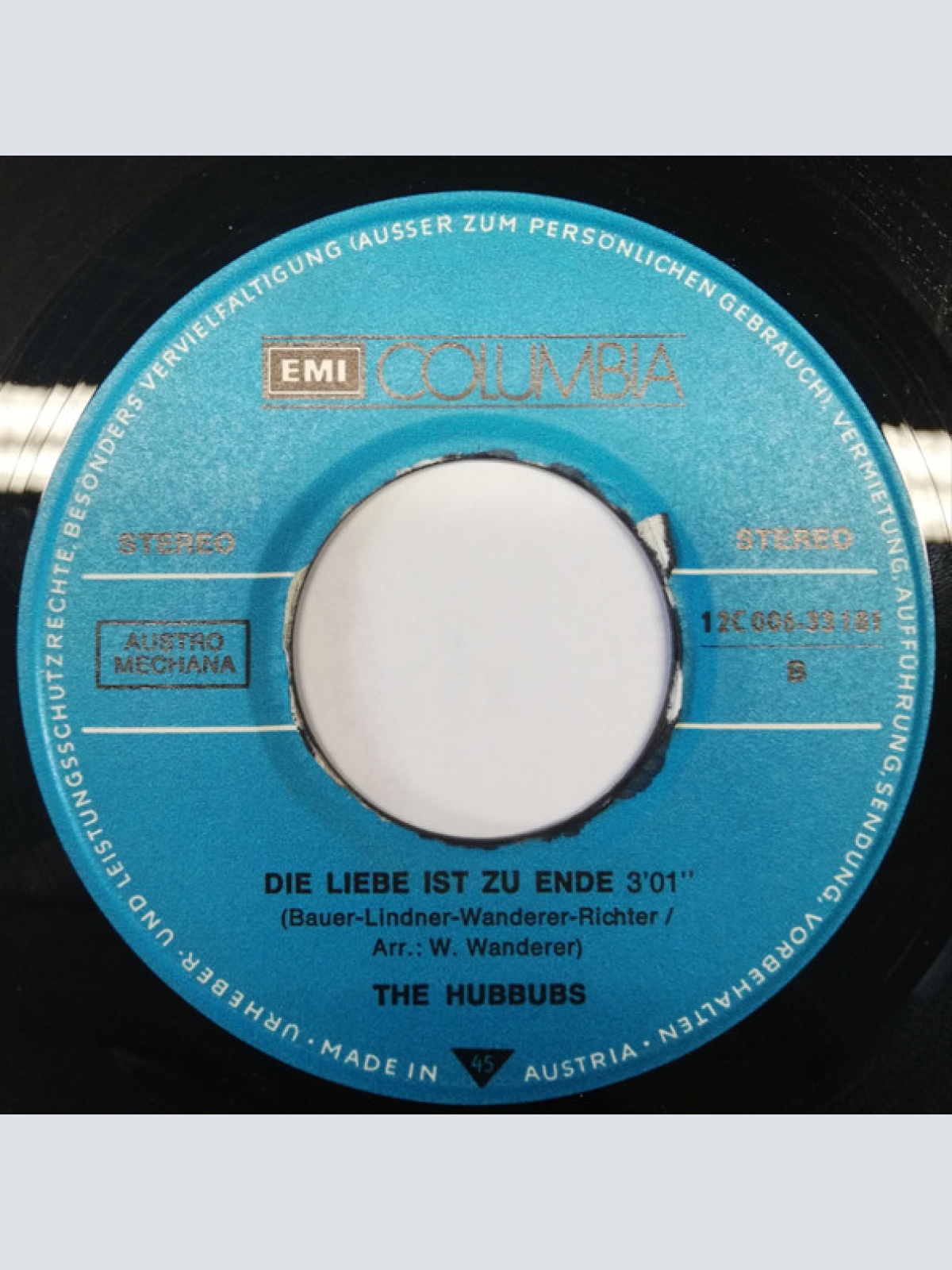 Vinyl / The Hubbubs - Die Biene Maja / Die Liebe Ist Zu Ende