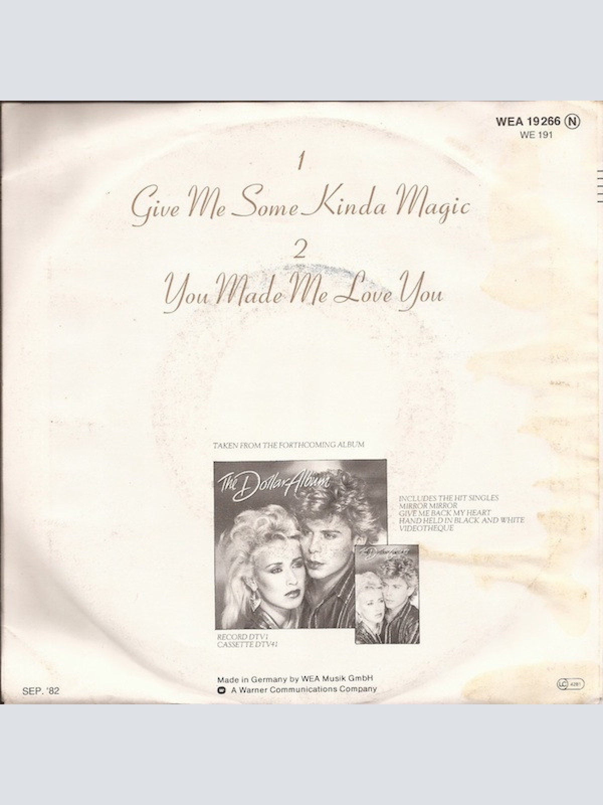 Vinyl / Dollar - Give Me Some Kinda Magic