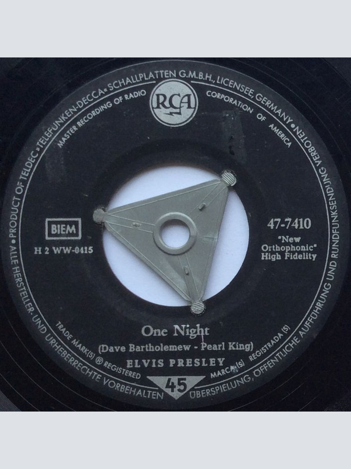 Vinyl / Elvis Presley - One Night / I Got Stung