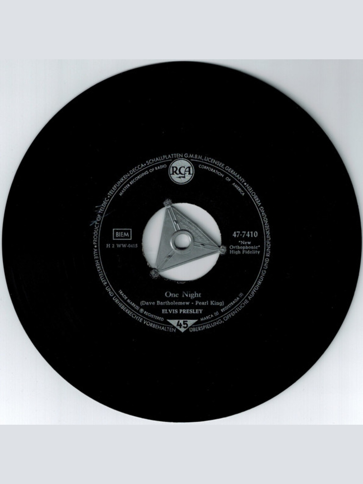 Vinyl / Elvis Presley - One Night / I Got Stung