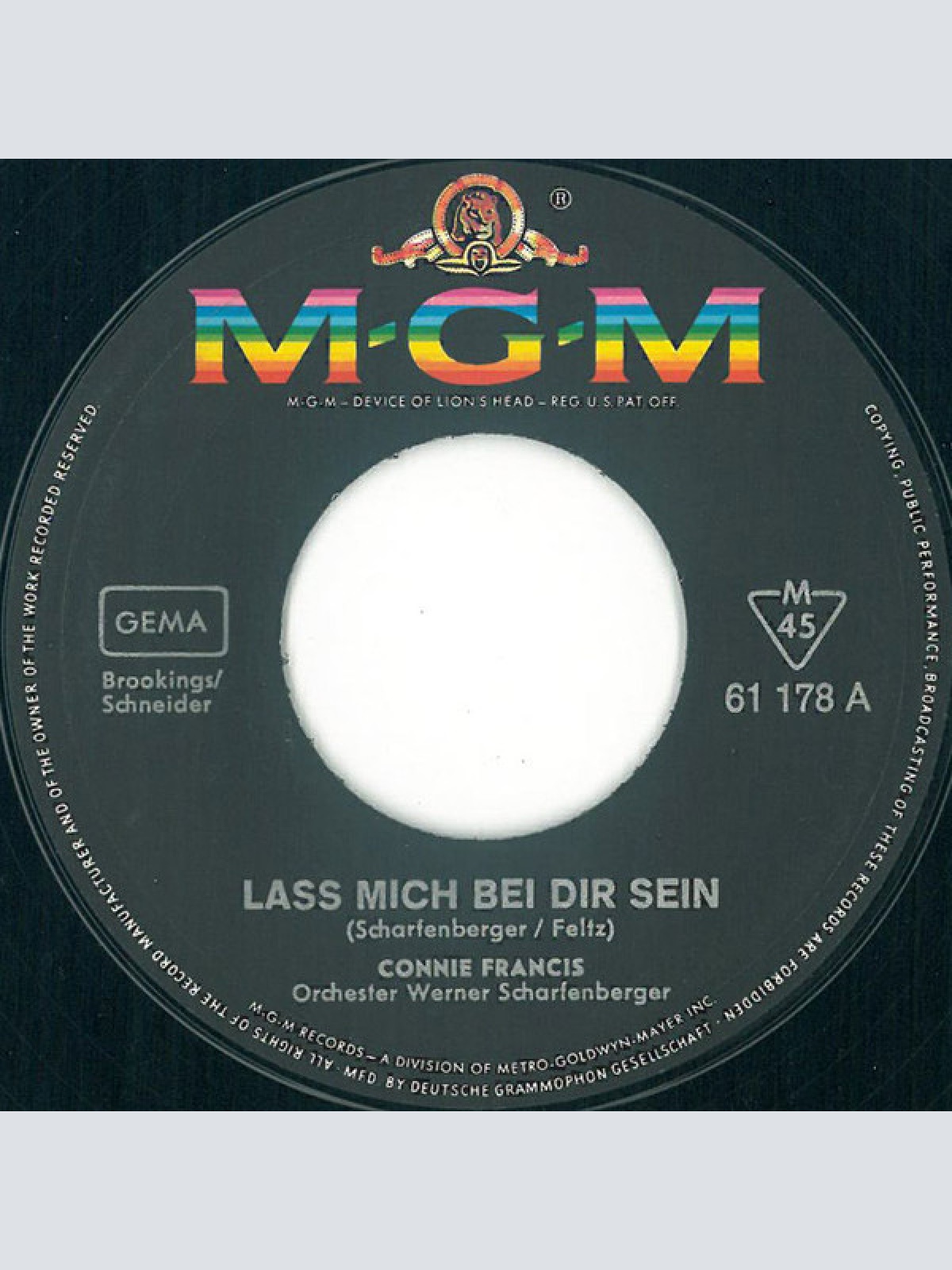 Vinyl / Connie Francis - Laß Mich Bei Dir Sein / Er War Nur Ein Märchenerzähler