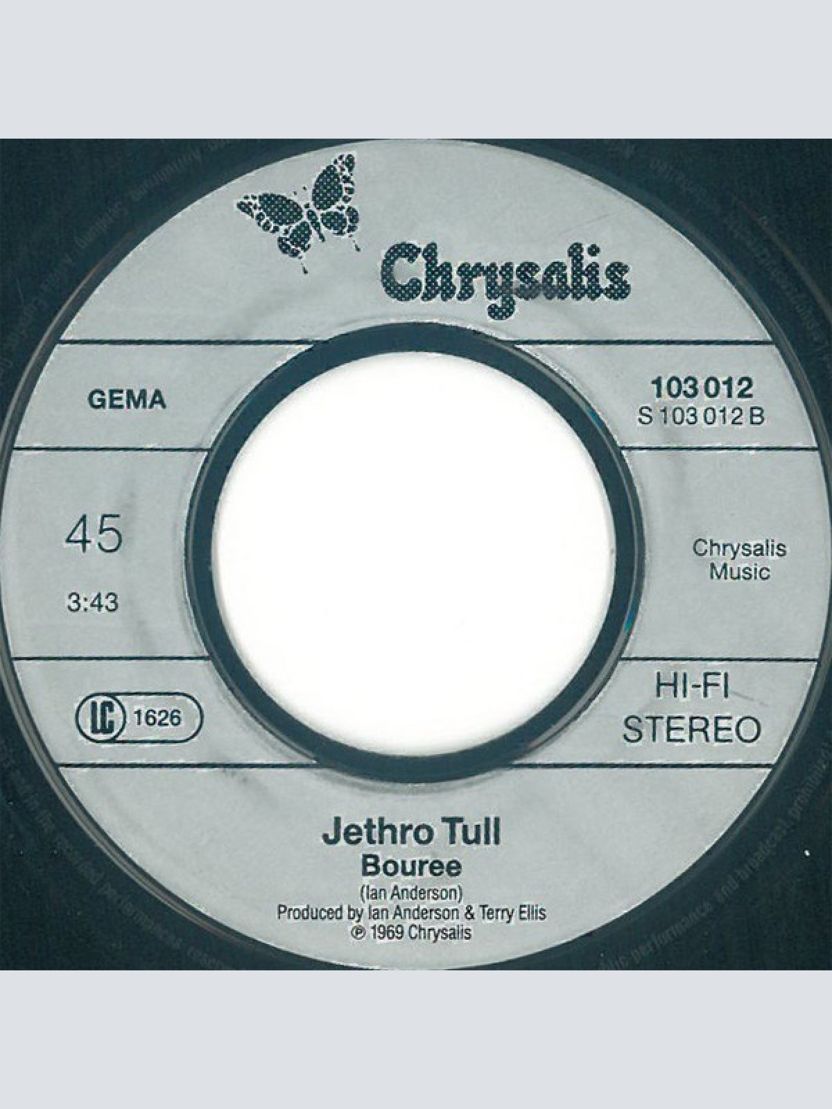 Vinyl / Jethro Tull - Locomotive Breath / Bouree