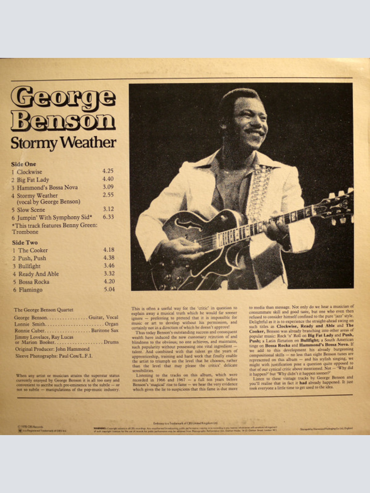Vinyl / George Benson - Stormy Weather
