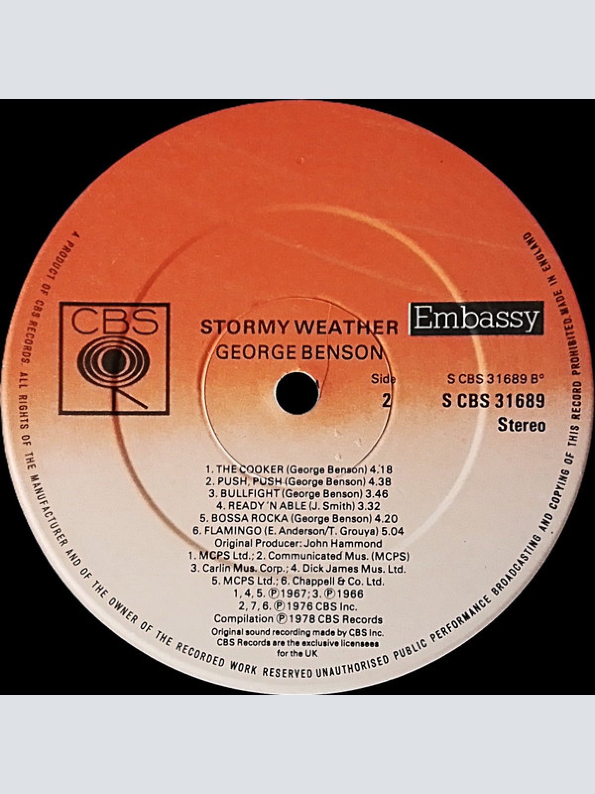 Vinyl / George Benson - Stormy Weather