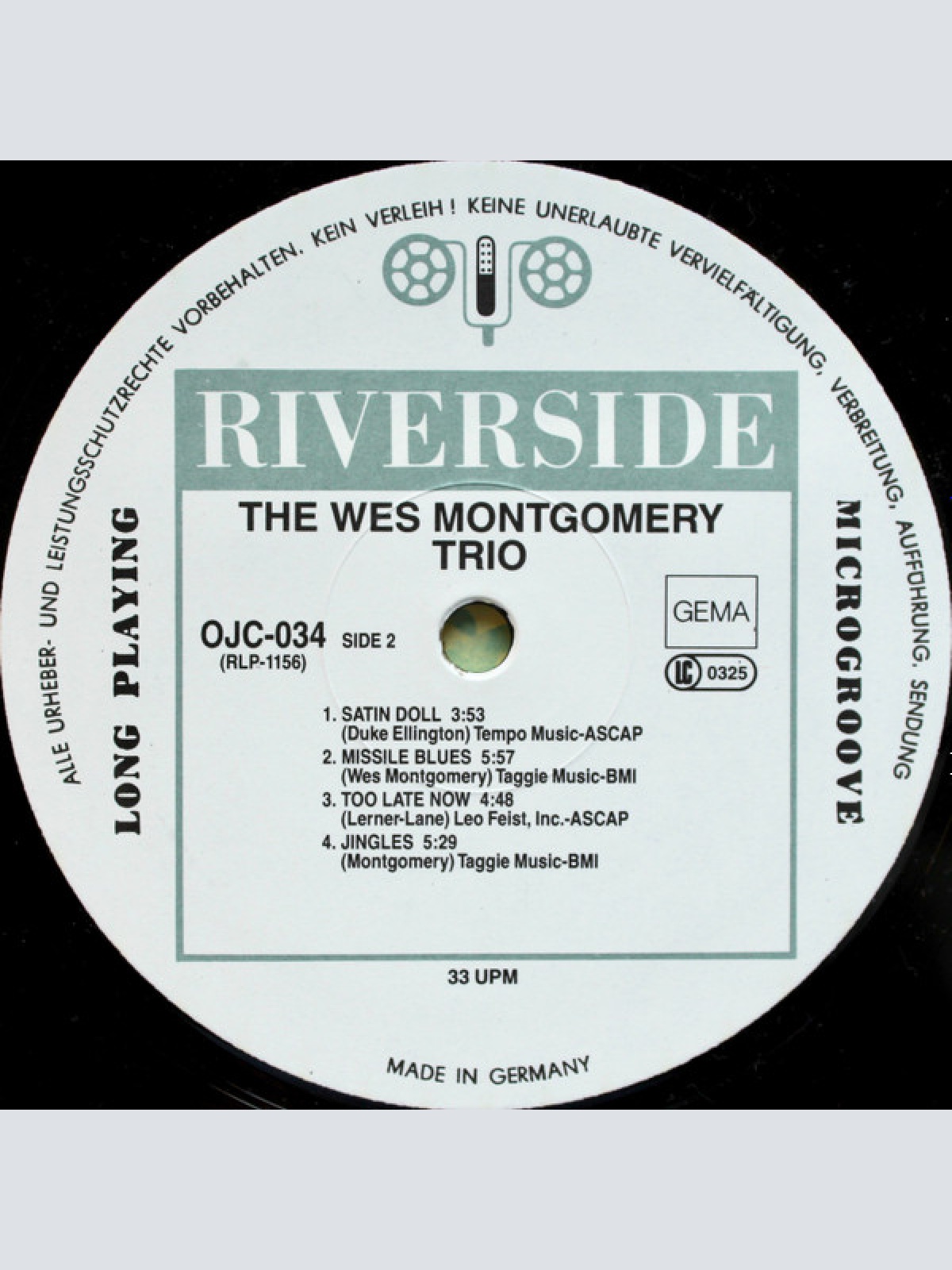 Vinyl / The Wes Montgomery Trio - A Dynamic New Sound: Guitar/Organ/Drums