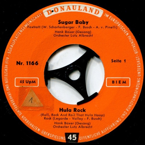 Vinyl / Hank Baxer / Gisi Gert - Sugar Baby / Hula Rock / Jolly Joker / Hey Boys, How Do You Do