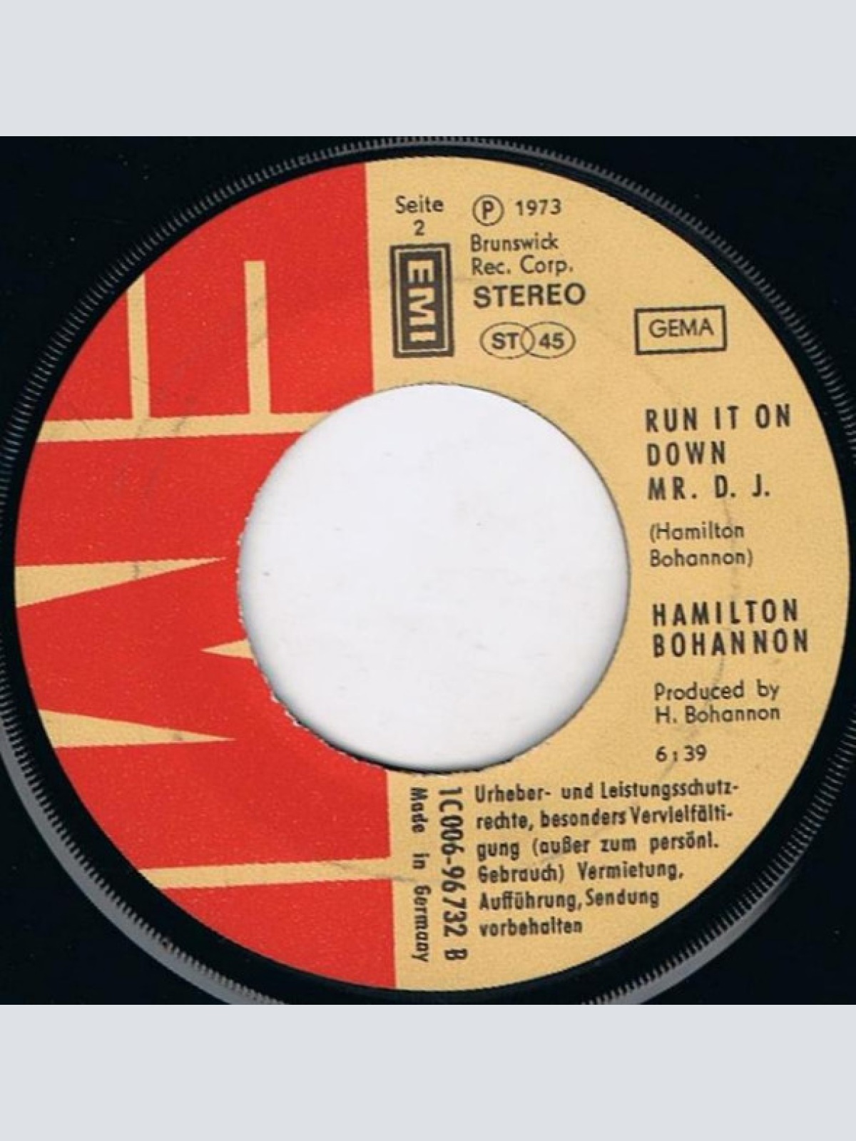 Vinyl / Hamilton Bohannon - Disco Stomp