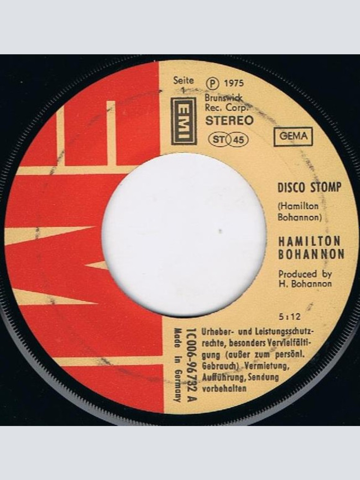 Vinyl / Hamilton Bohannon - Disco Stomp