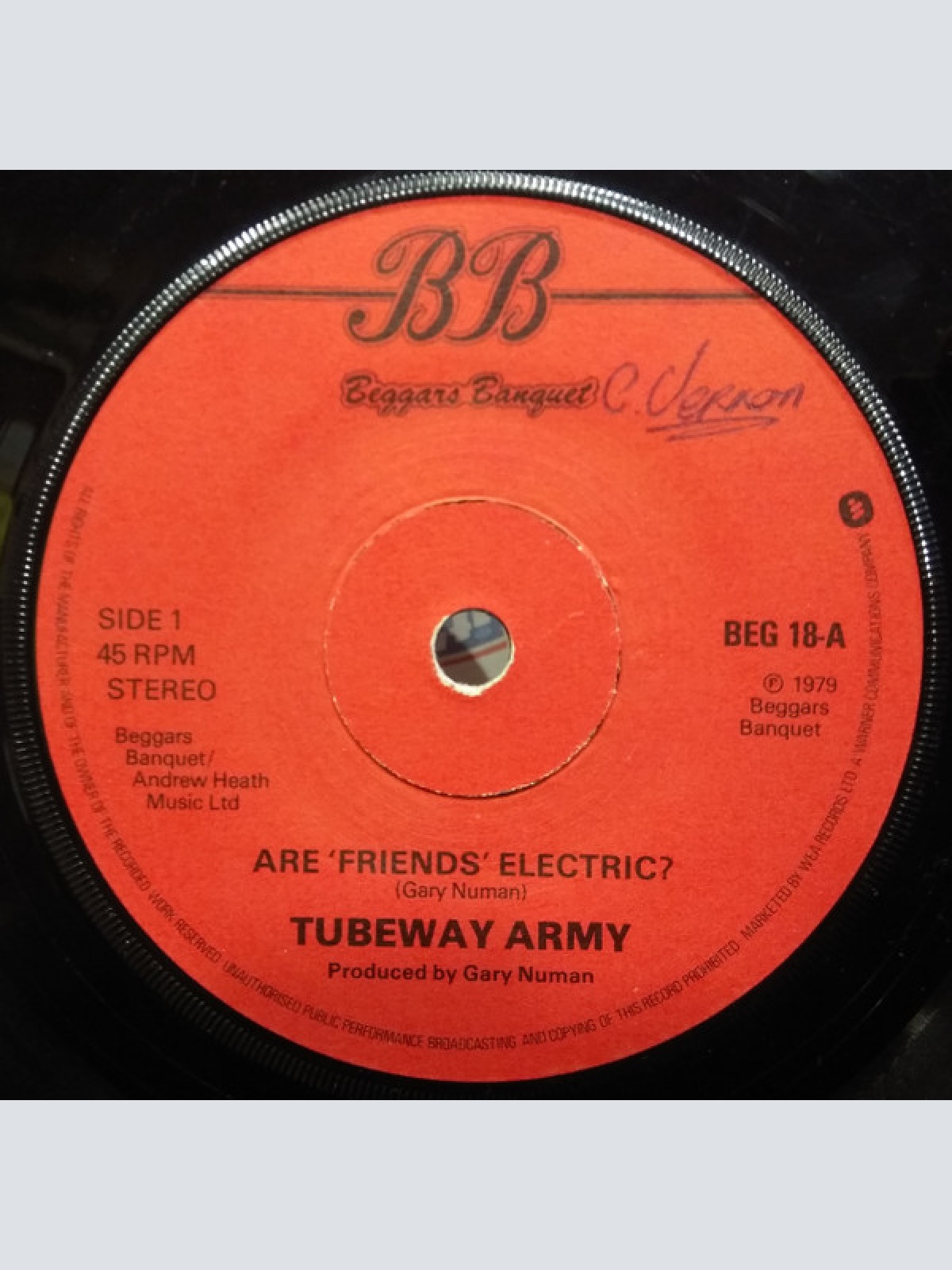 Vinyl / Tubeway Army - Are 'Friends' Electric?
