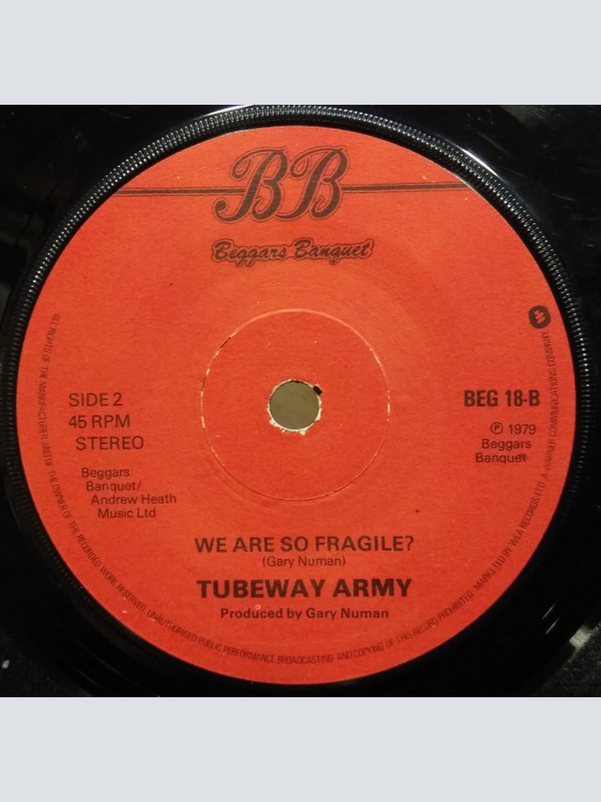 Vinyl / Tubeway Army - Are 'Friends' Electric?