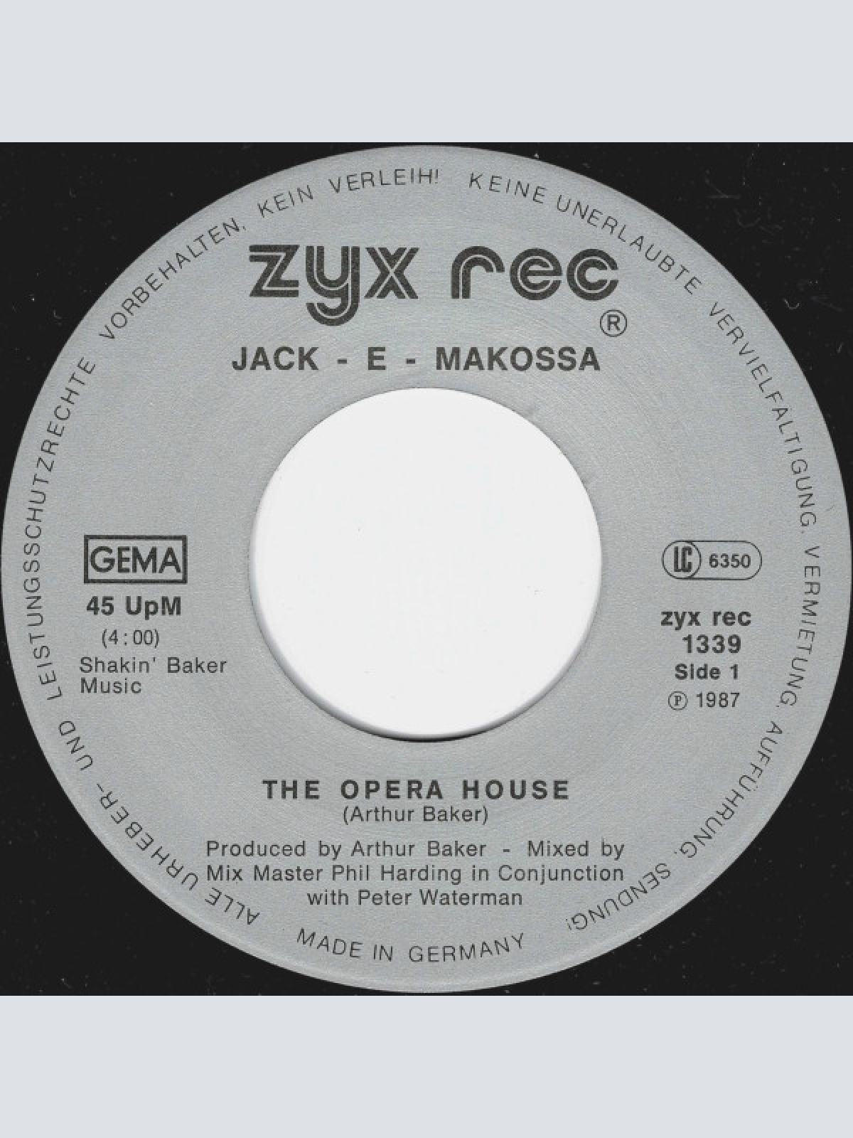 Vinyl / Jack • E • Makossa* - The Opera House