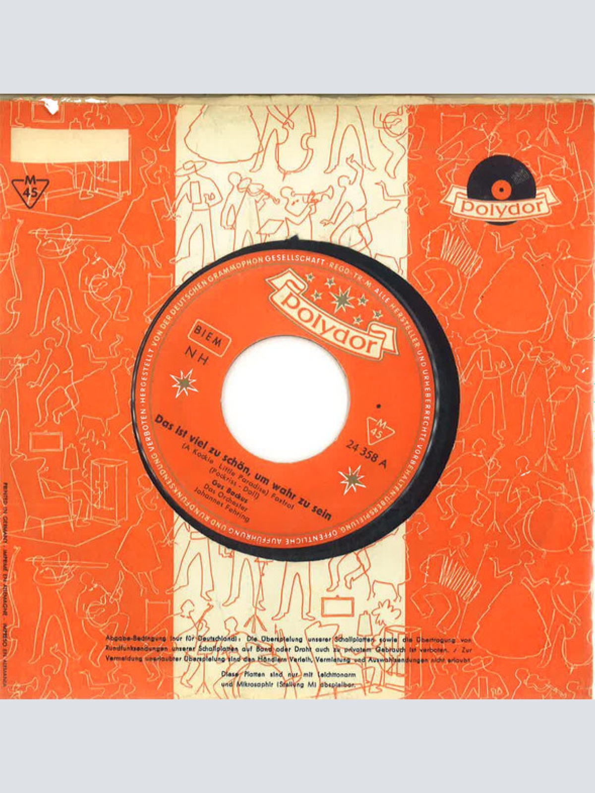 Vinyl / Gus Backus - Das Ist Viel Zu Schön Um Wahr Zu Sein