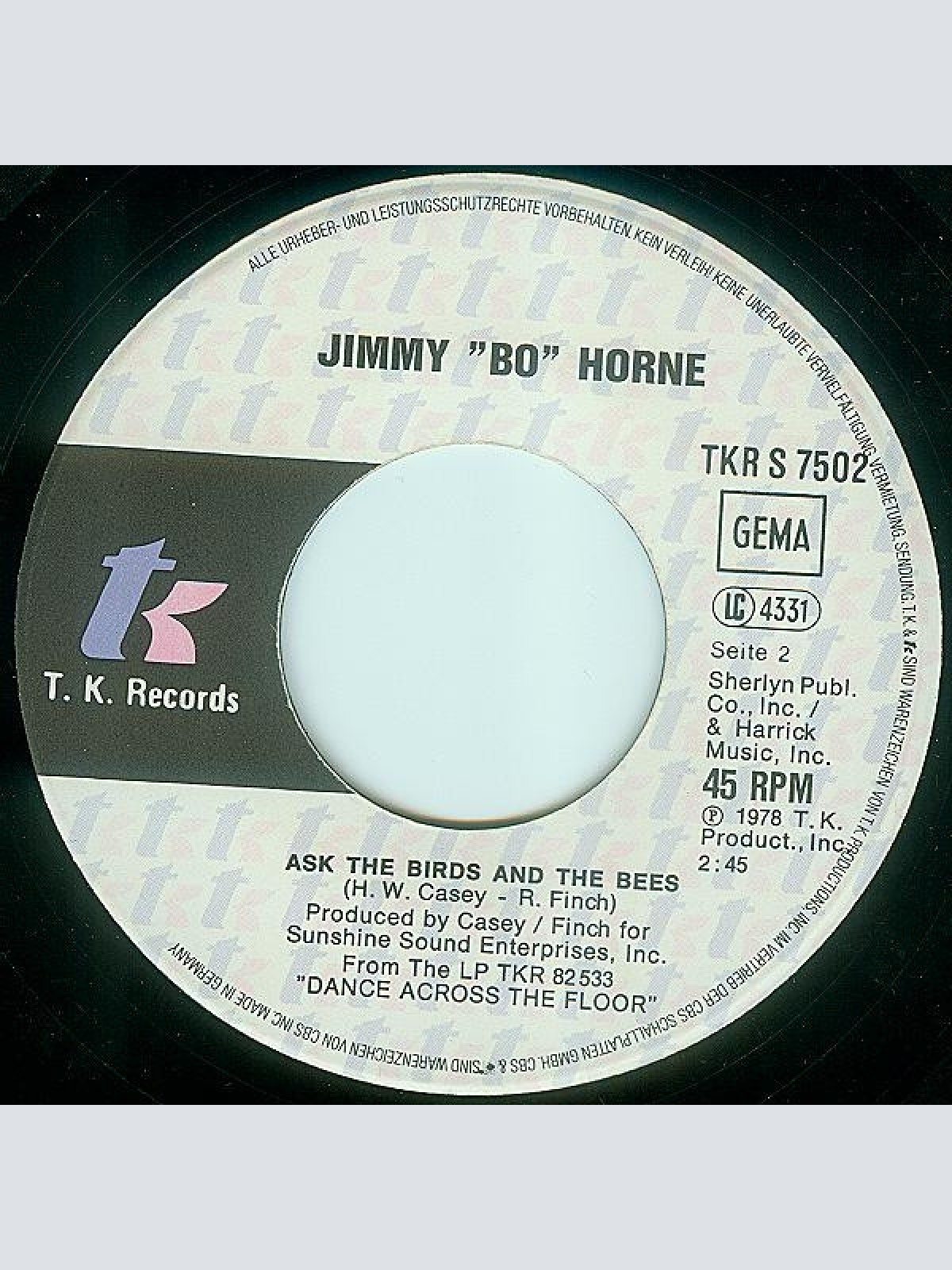 Vinyl / Jimmy "Bo" Horne - Let Me (Let Me Be Your Lover)