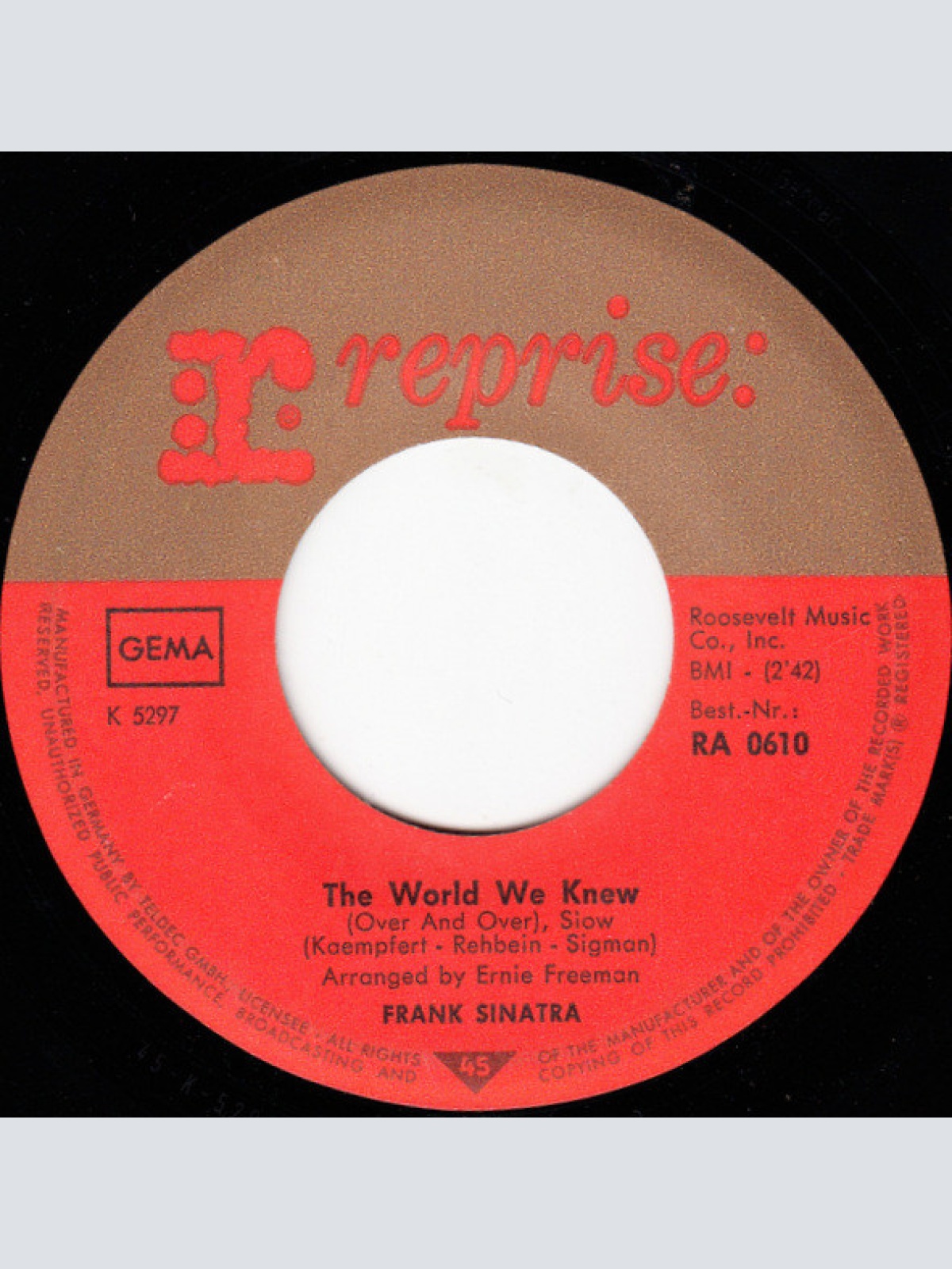 Vinyl / Frank Sinatra - The World We Knew / You Are There