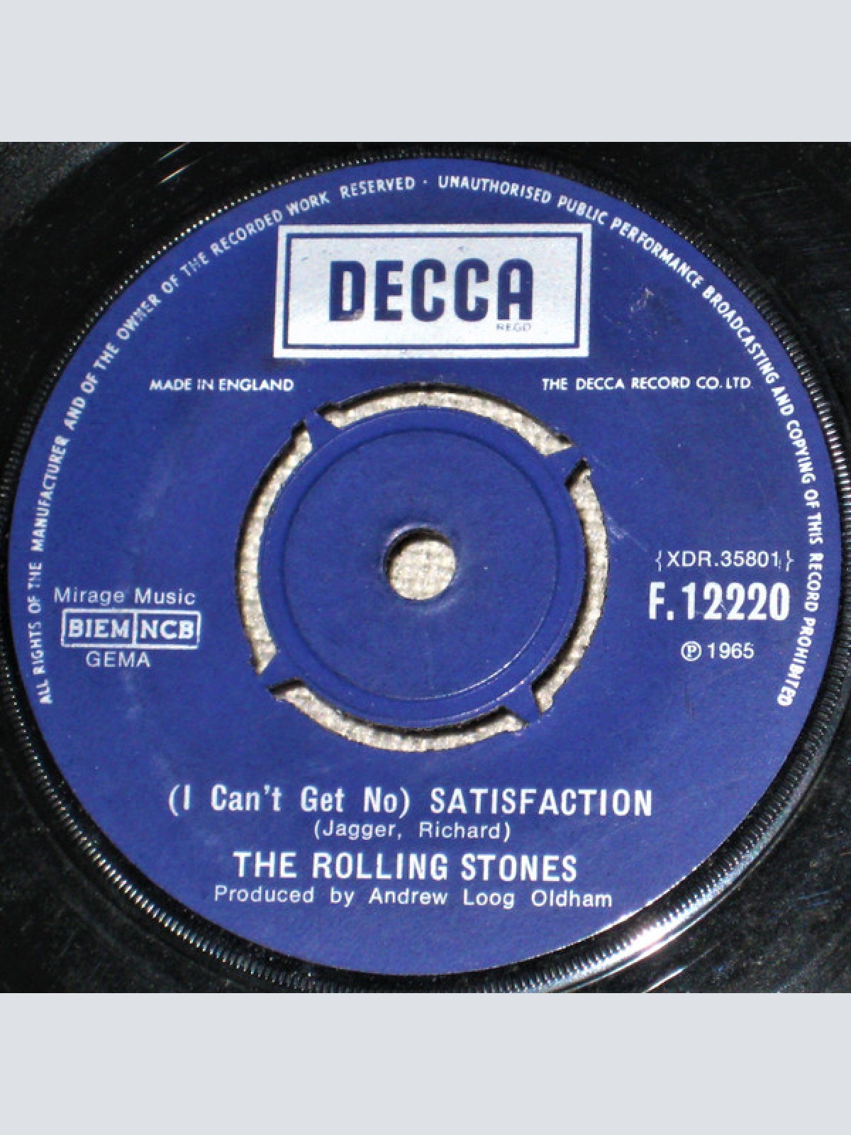 Vinyl / The Rolling Stones - (I Can't Get No) Satisfaction