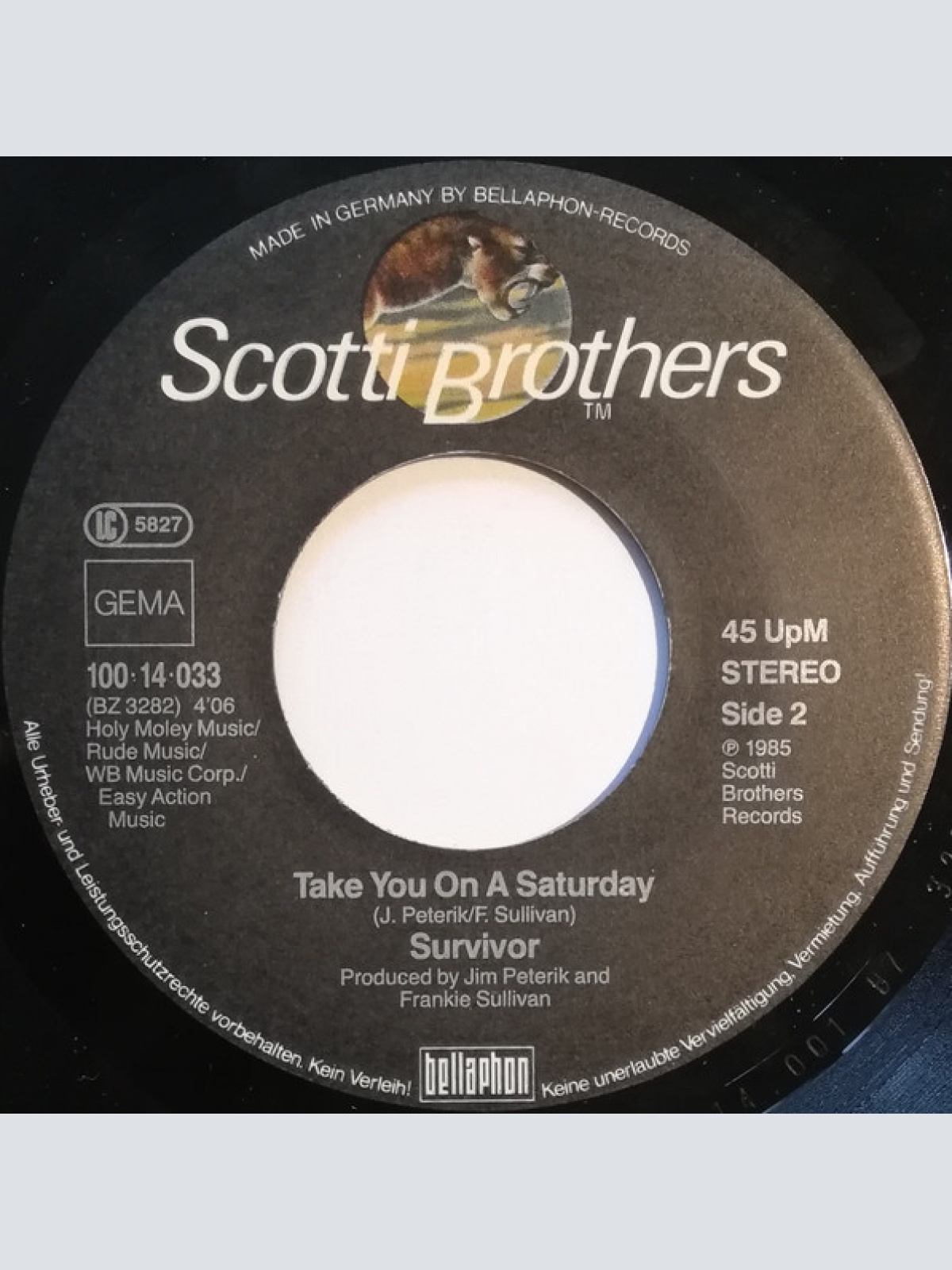 Vinyl / Survivor - Eye Of The Tiger (From Rocky III)