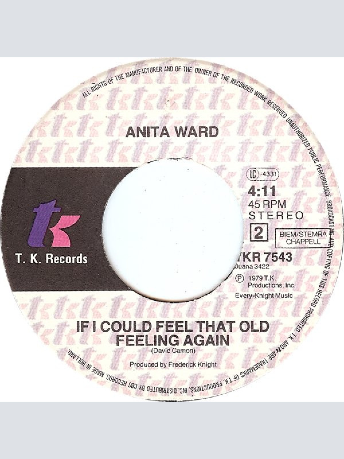 Vinyl / Anita Ward - Ring My Bell