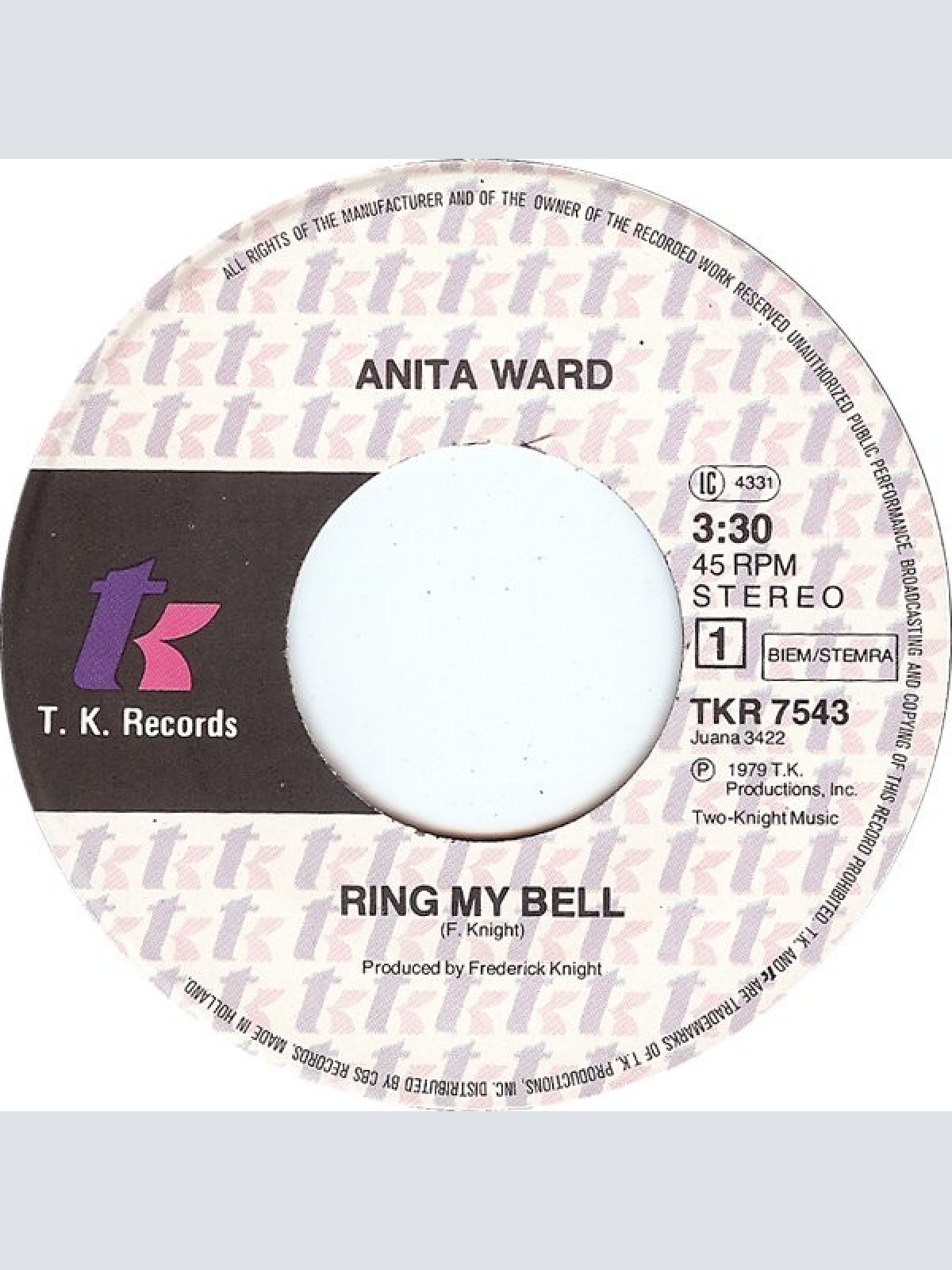 Vinyl / Anita Ward - Ring My Bell