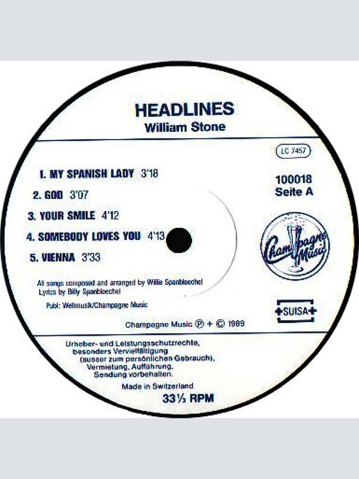 Vinyl / William Stone (4) - Headlines