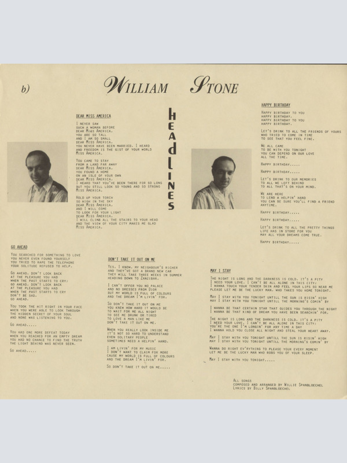 Vinyl / William Stone (4) - Headlines