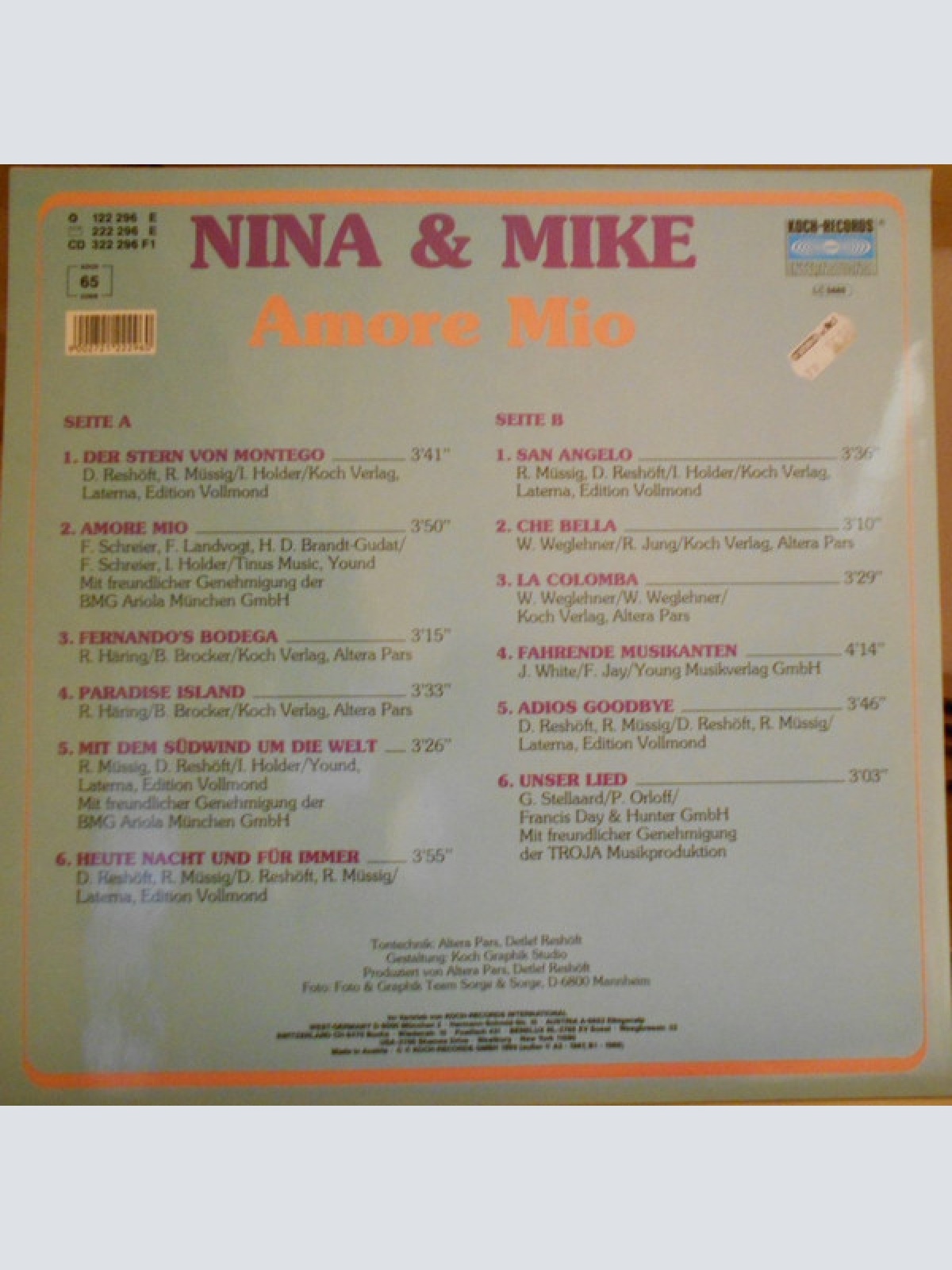 Vinyl / Nina & Mike - Amore Mio