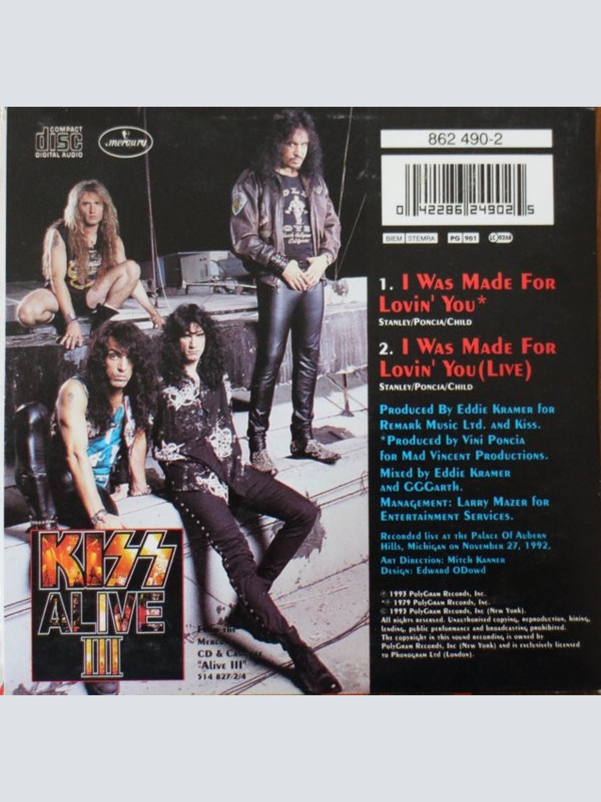 CD / Kiss - I Was Made For Lovin' You