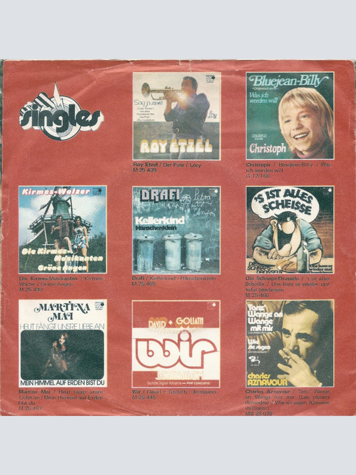 Vinyl / Gunnar Welz - Ich Hab' Heimweh (Bye Bye Birdie)