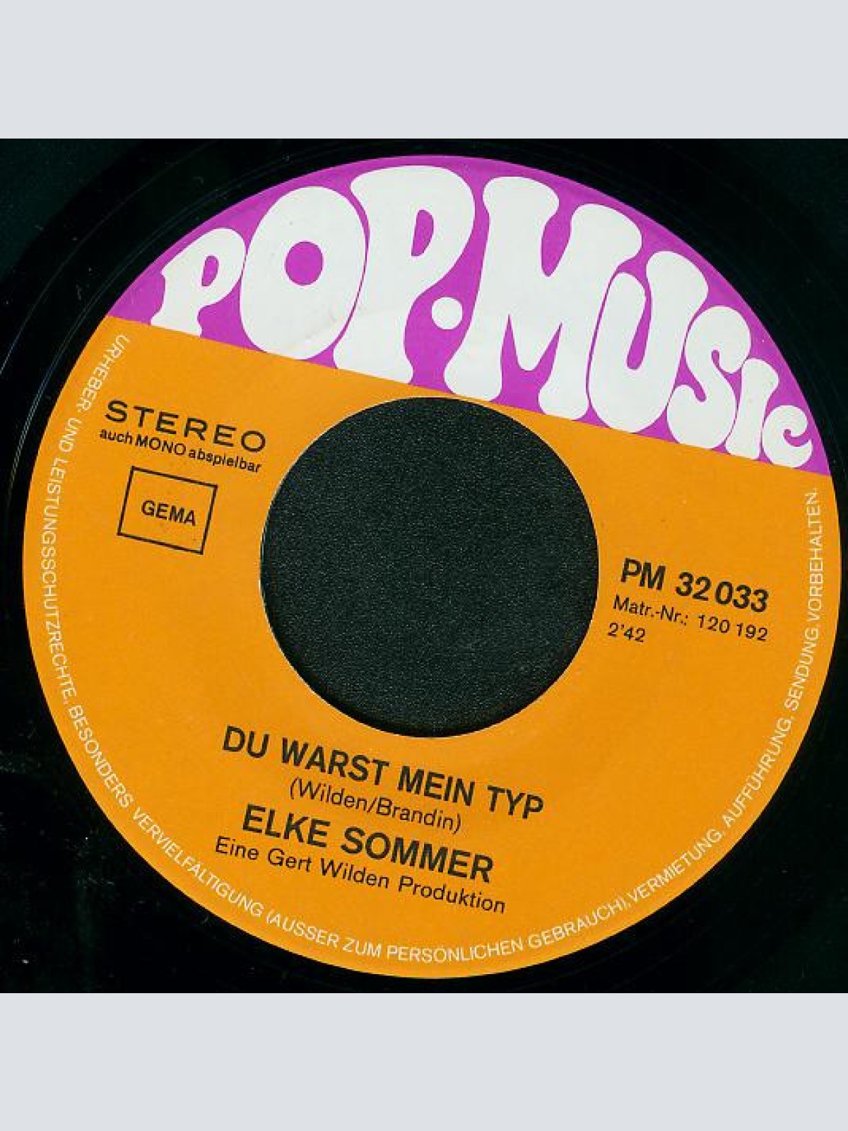 Vinyl / Elke Sommer - Ich Brauche Dich So Sehr