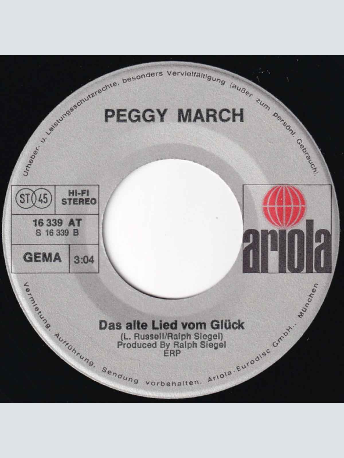 Vinyl / Peggy March - Weiße Windmühlen Dreh'n Sich Im Wind