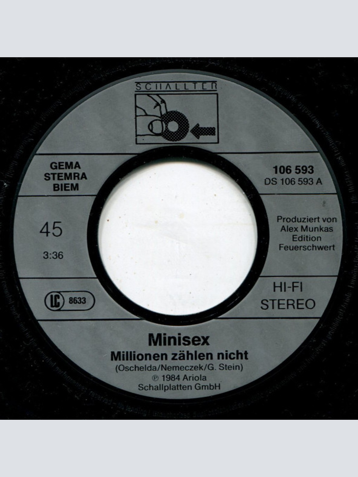 Vinyl / Minisex - Millionen Zählen Nicht / Spiele Mit Den Ufos