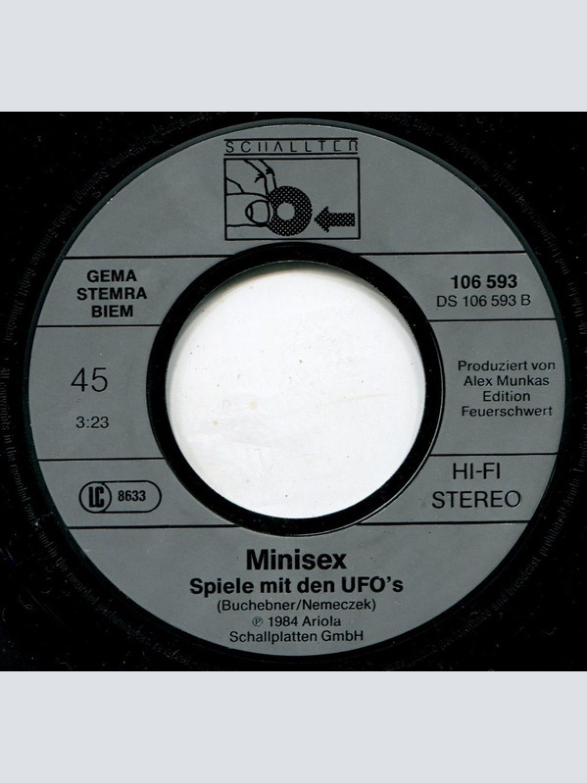 Vinyl / Minisex - Millionen Zählen Nicht / Spiele Mit Den Ufos