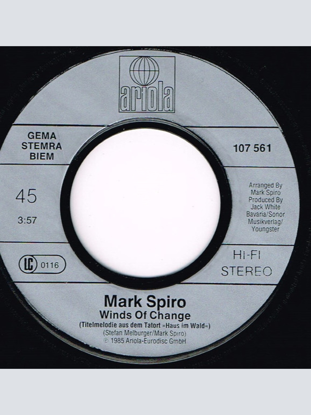 Vinyl / Mark Spiro - Winds Of Change