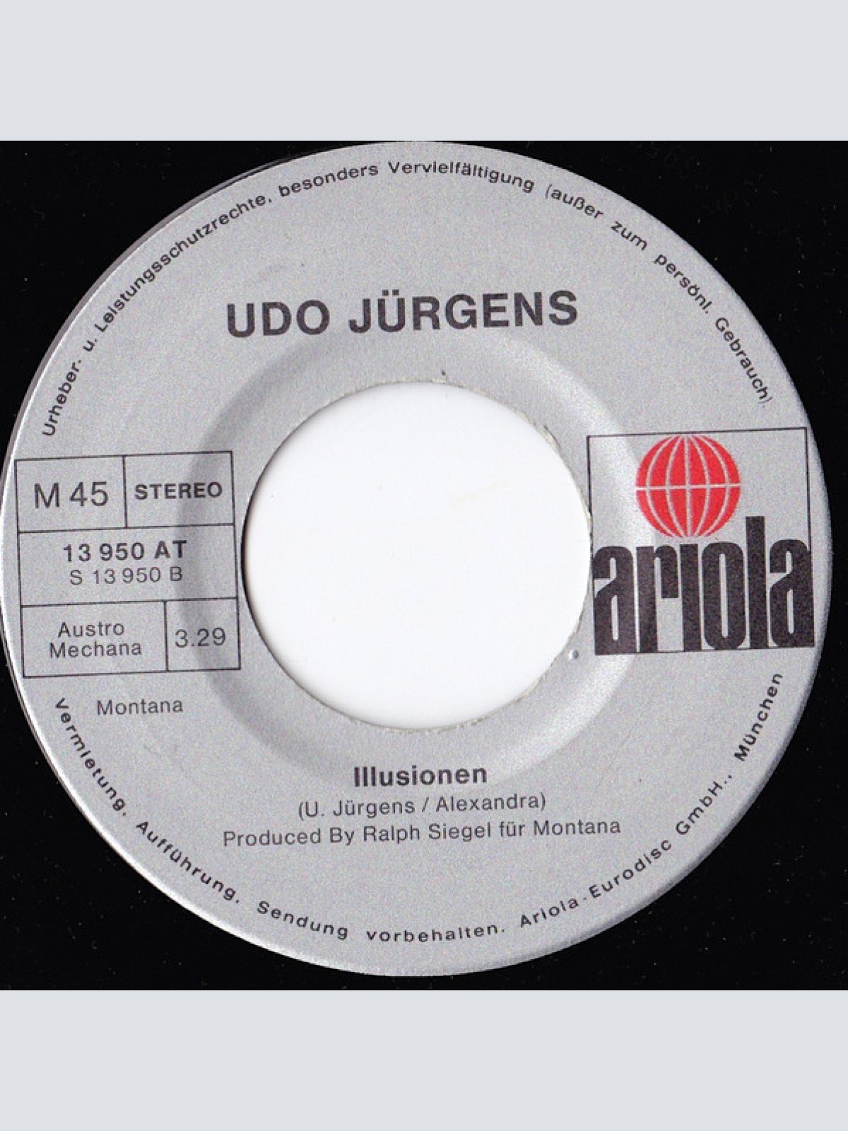 Vinyl / Udo Jürgens - Ein Ehrenwertes Haus