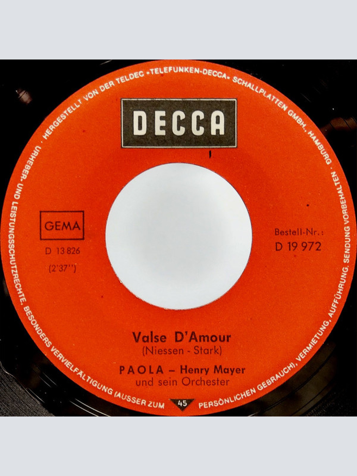 Vinyl / Paola (2) - Bonjour, Bonjour