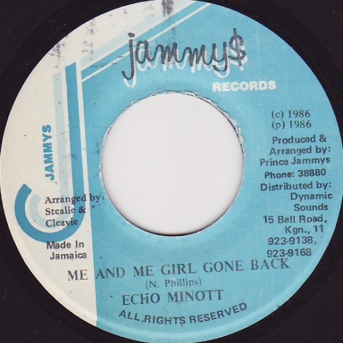 Vinyl / Echo Minott - Me And Me Girl Gone Back