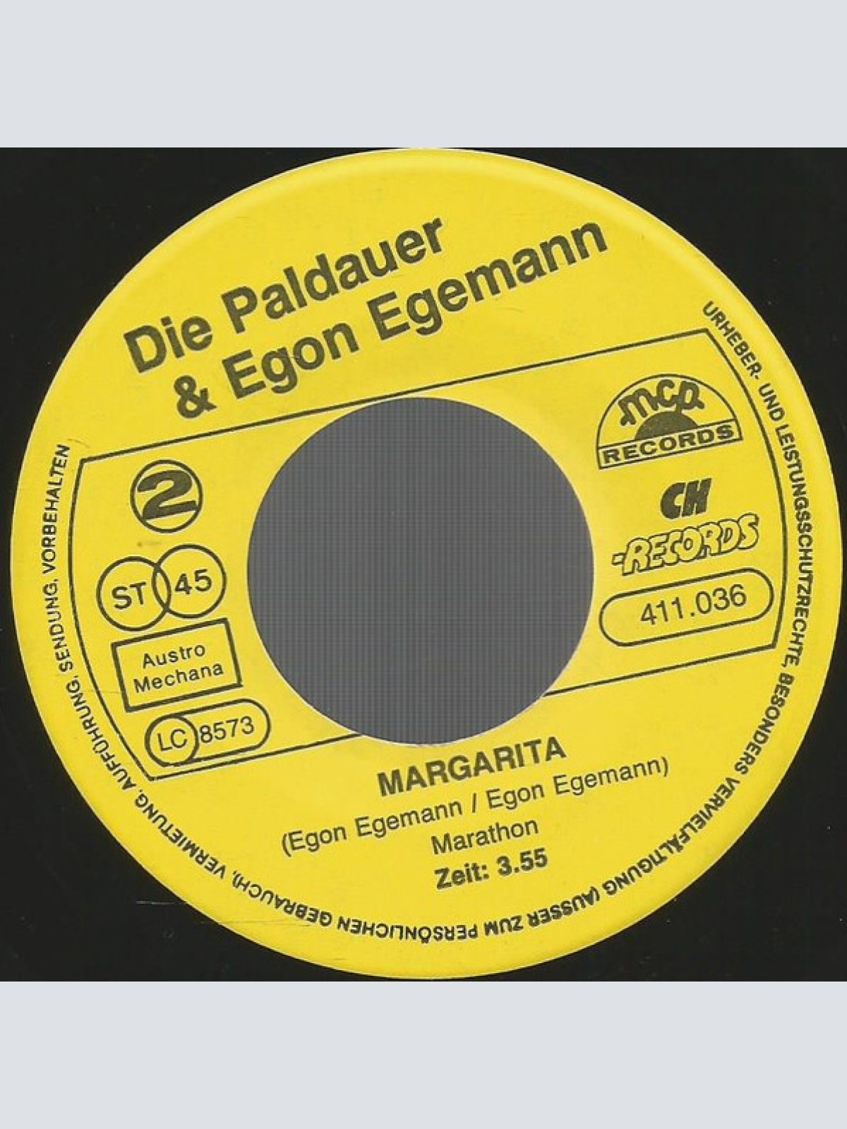 Vinyl / Die Paldauer & Egon Egemann - Eine Rote Rose