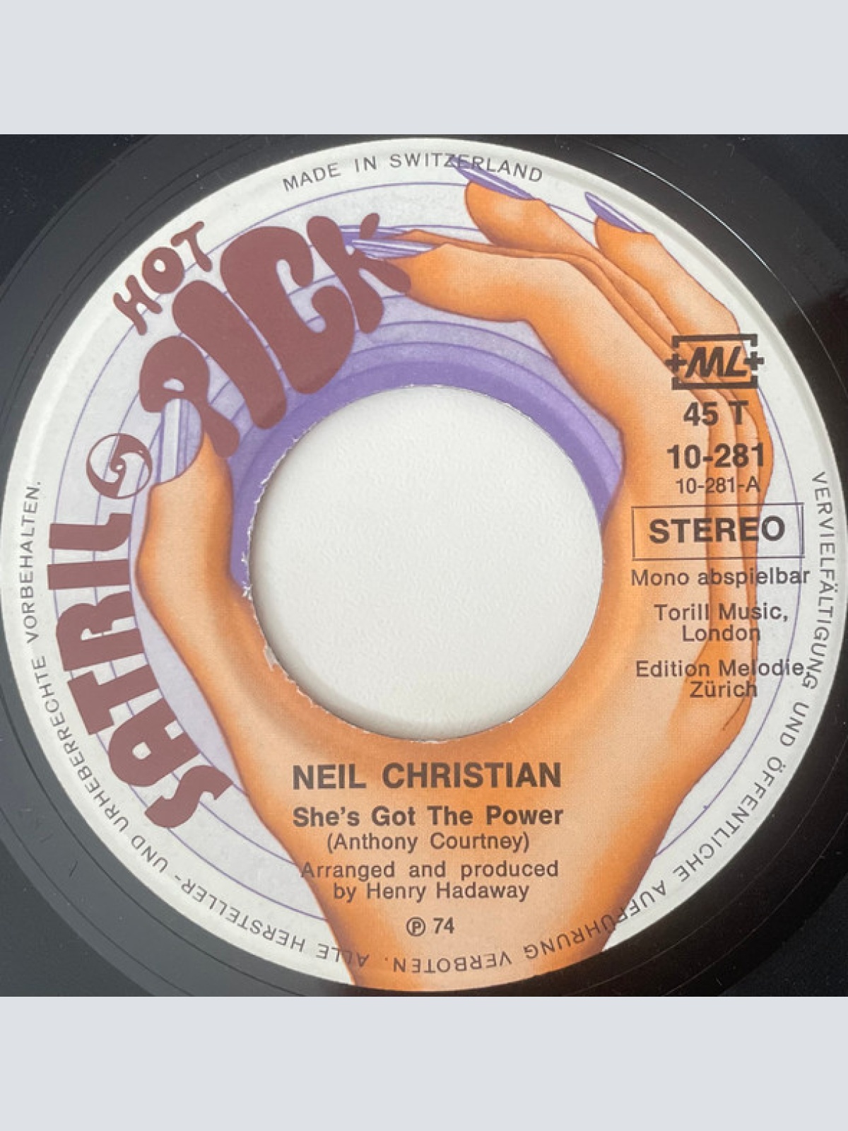 Vinyl / Neil Christian (2) - She's Got The Power