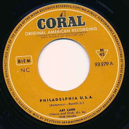 Vinyl / Art Lund - Philadelphia U.S.A.