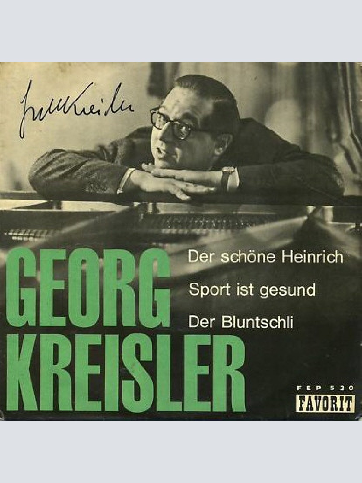 Vinyl / Georg Kreisler - Der Schöne Heinrich