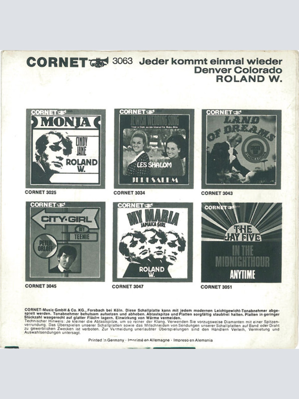 Vinyl / Roland W. - Jeder Kommt Einmal Wieder