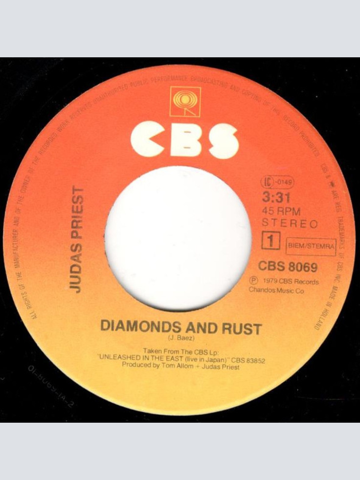 Vinyl / Judas Priest - Diamonds And Rust