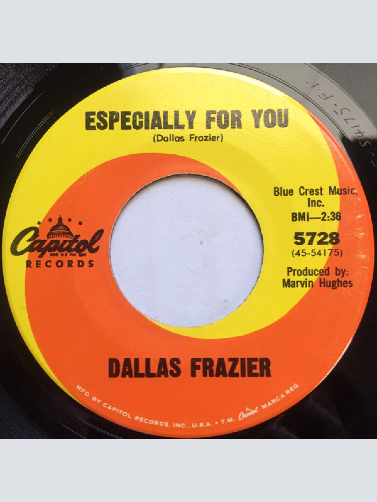 Vinyl / Dallas Frazier - Tennessee Sue / Especially For You