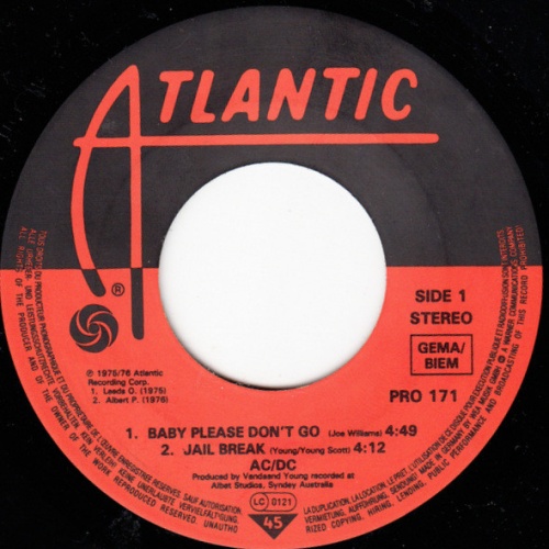 Vinyl / AC/DC - Baby Please Don't Go