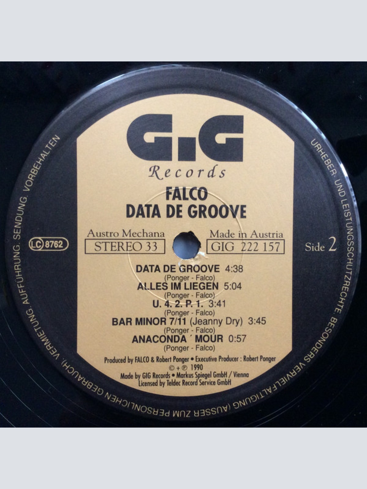 Vinyl / Falco - Data De Groove
