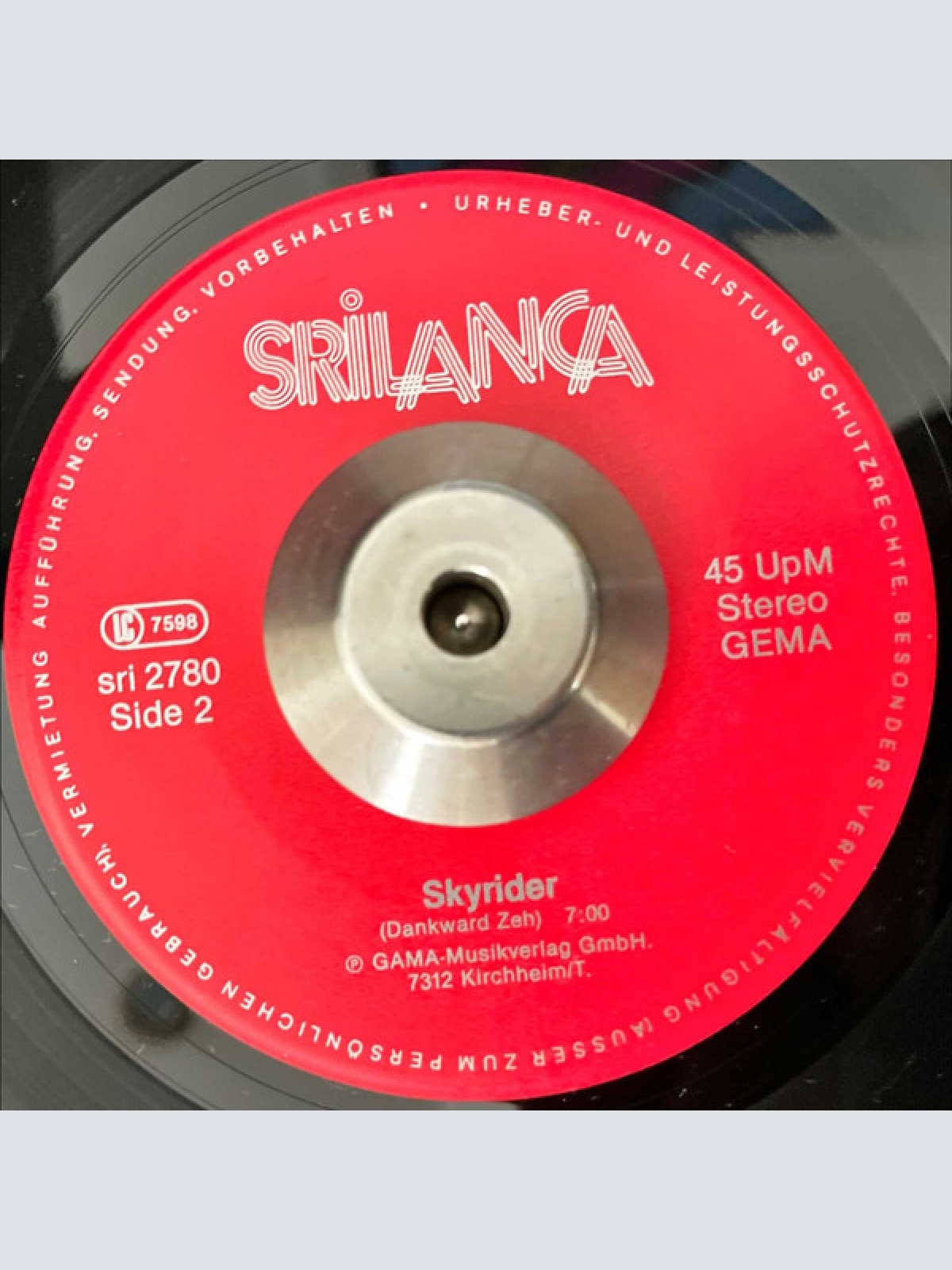 Vinyl / Dankward Zeh - Minds / Skyrider