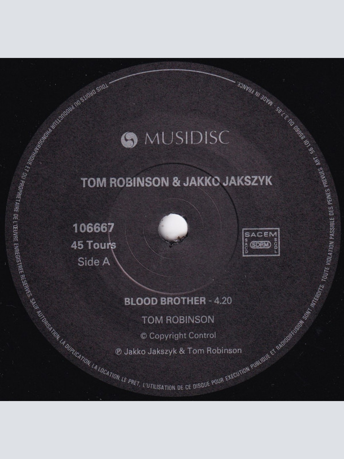 Vinyl / Tom Robinson & Jakko Jakszyk* - Blood Brother