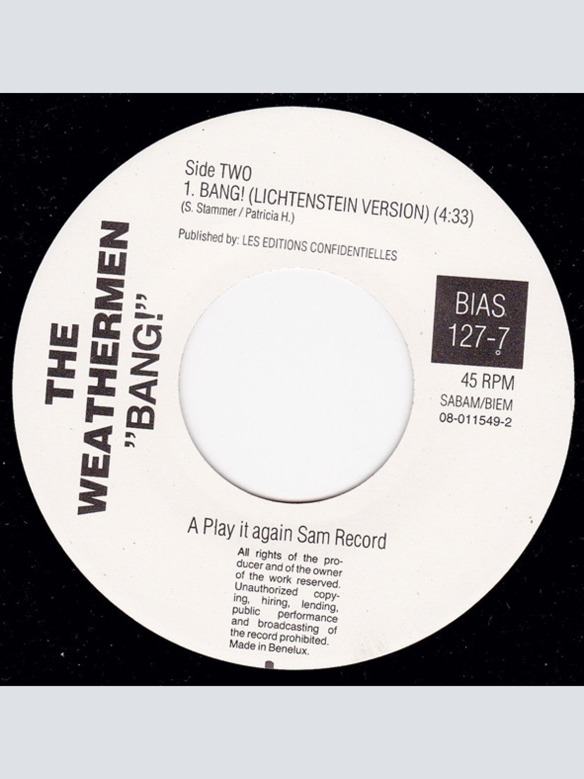Vinyl / The Weathermen - Bang!
