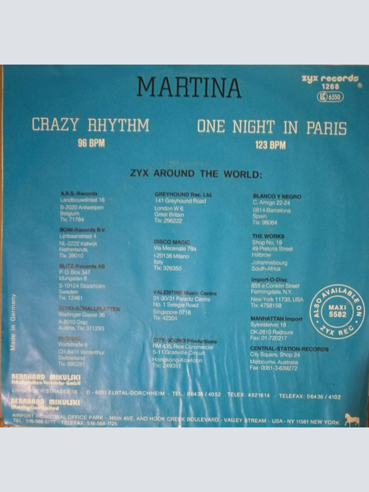 Vinyl / Martina (39) - Crazy Rhythm