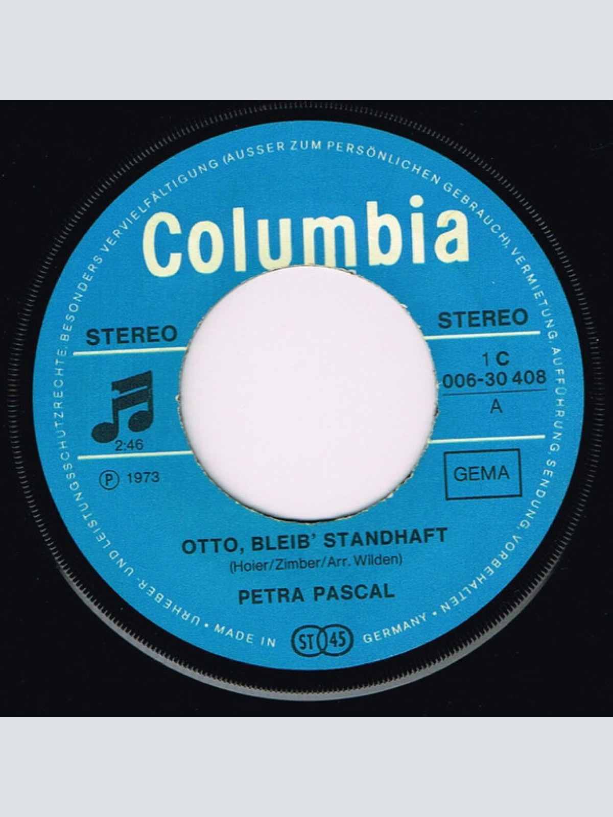 Vinyl / Petra Pascal - Otto, Bleib Standhaft
